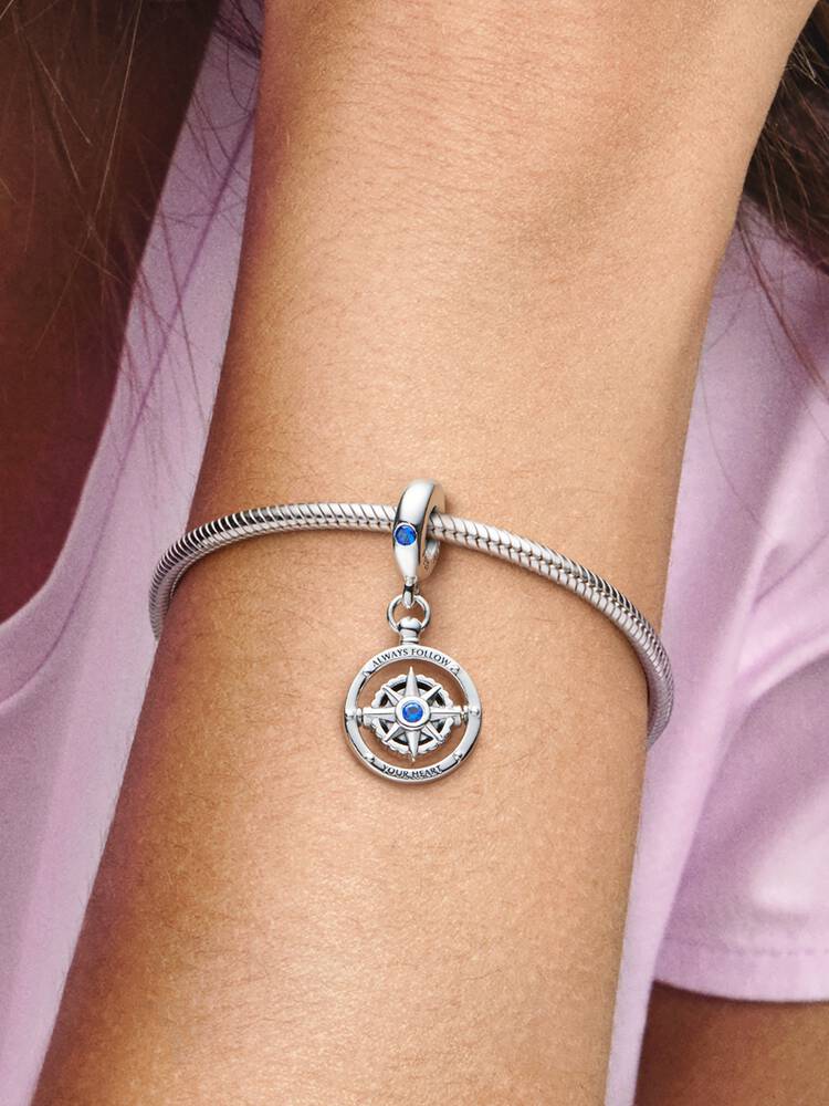 Charm Pendente Giratório em forma de Bússola - 790099C01