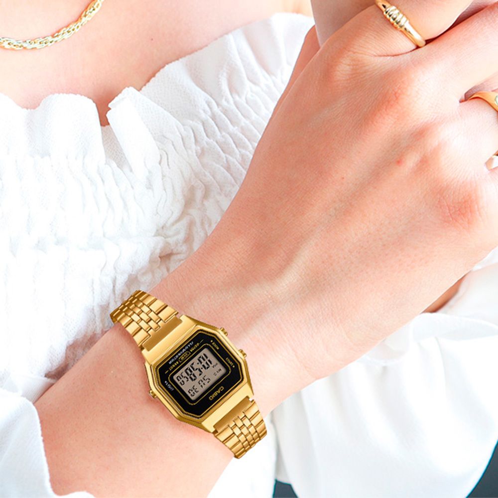 Relógio Casio Vintage Dourado Unissex - LA680WGA-1DF
