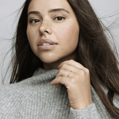 Anel Chevron Brilhante- 196316CZ