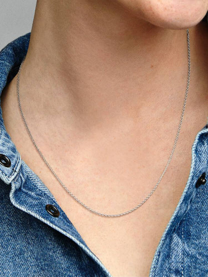 Colar Corrente em Prata - 590412