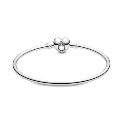 Bracelete Pandora Rigido Fecho Coracao - 596268