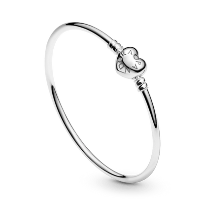 Bracelete Pandora Rigido Fecho Coracao - 596268