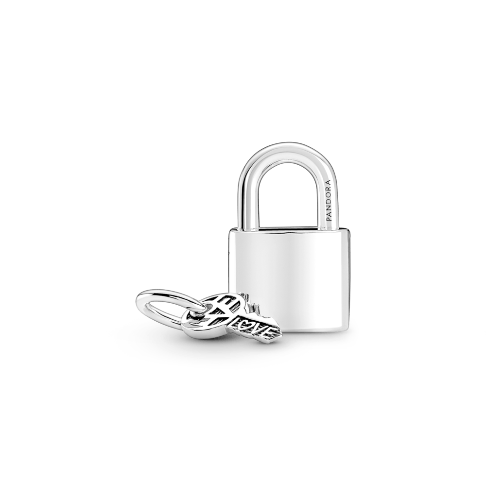 Charm Pendente Prata Cadeado E Chave - 790088C01