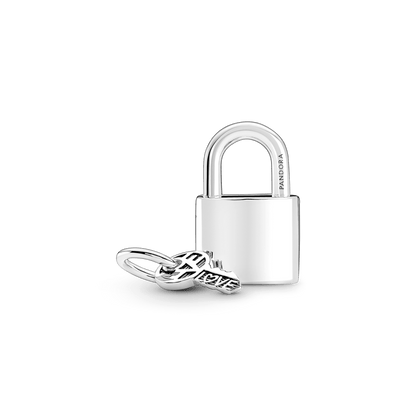 Charm Pendente Prata Cadeado E Chave - 790088C01