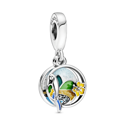 Charm Pendente Papagaio E Praia Do Brasil - 798919C01