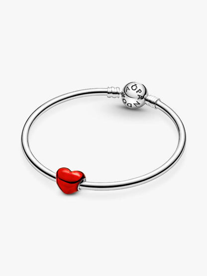 Charm Coração Vermelho Metálico - 799291C02