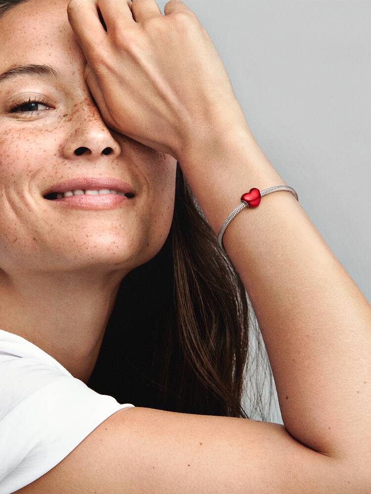 Charm Coração Vermelho Metálico - 799291C02