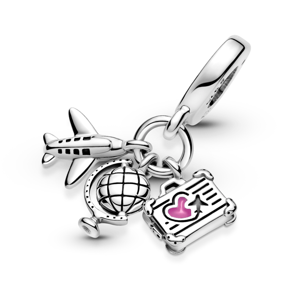 Charm Pendente Aviao Globo E Mala - 799435C01