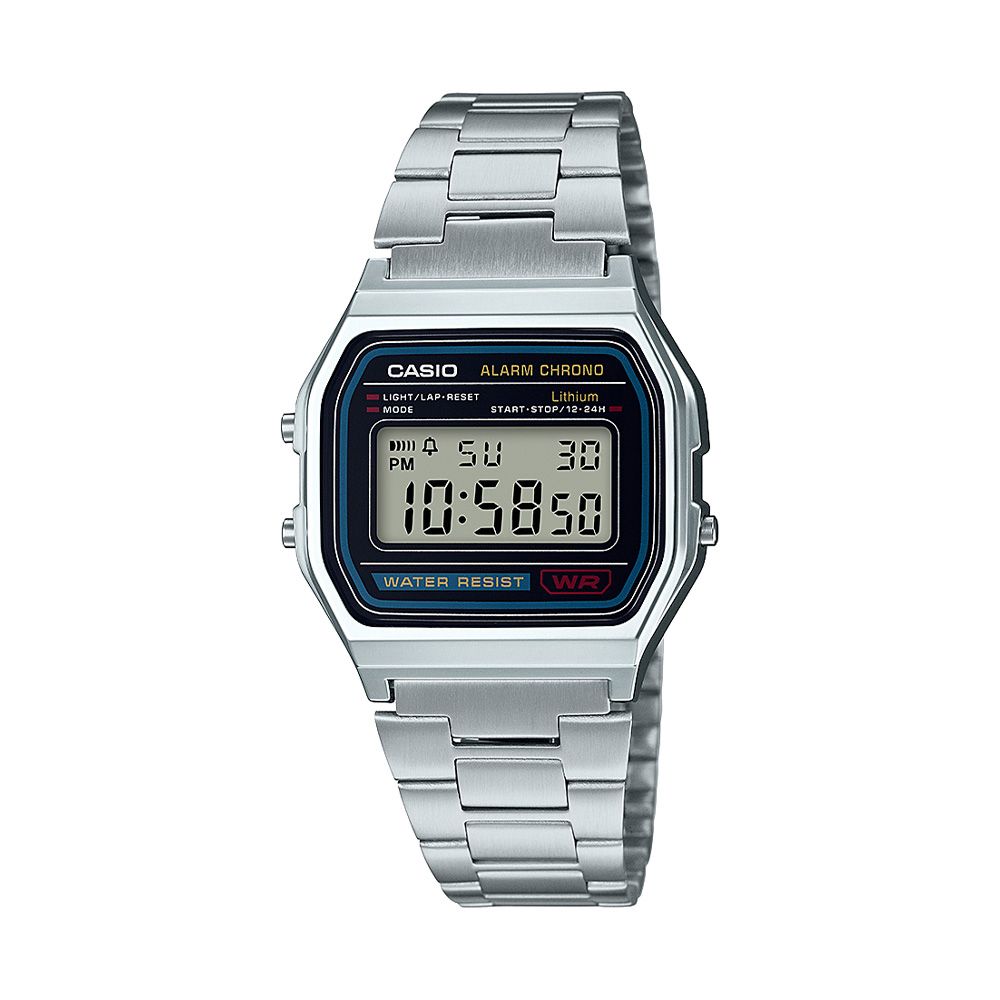 Relógio Casio Unissex Aço Retrô Vintage - A158WA-1DF
