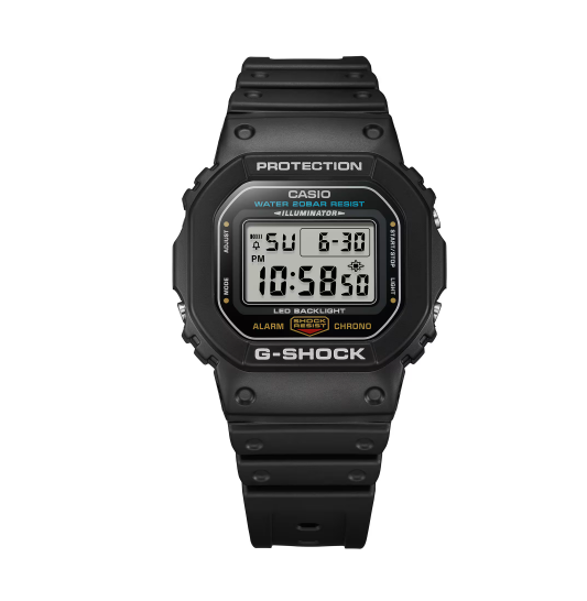 Relógio Casio G-Shock Digital Resina Preta e Resistente à Água 200m  - G-5600UE-1DR