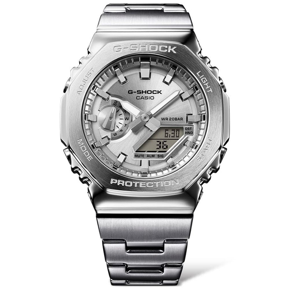 Relógio Casio G-Shock G-Steel Masculino Prateado - GM-2110D-7ADR