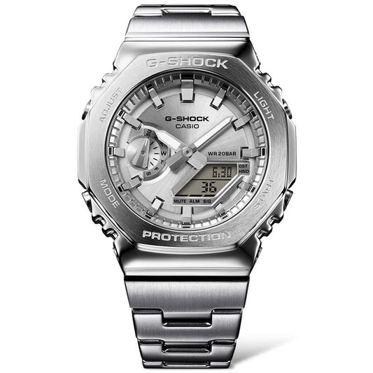 Relógio Casio G-Shock G-Steel Masculino Prateado - GM-2110D-7ADR