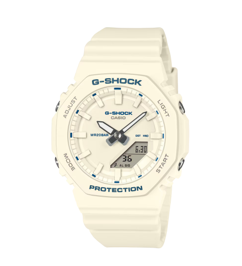 Relógio Casio G-Shock Octogonal Marfim Bio Resin - GMA-P2100BA-7ADR