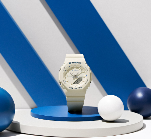 Relógio Casio G-Shock Octogonal Marfim Bio Resin - GMA-P2100BA-7ADR