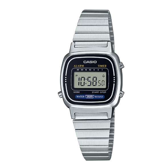 Relógio Casio Unissex Retro- LA670WA-1DF