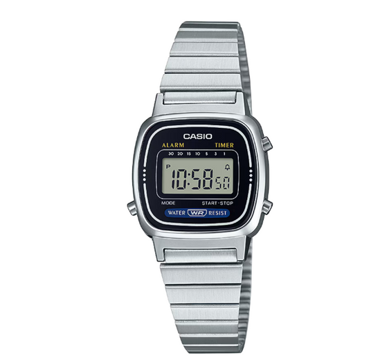 Relógio Casio Unissex Retro- LA670WA-1DF