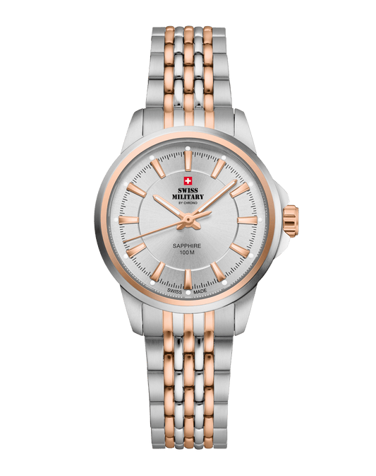 Relógio Swiss Military SM34105.07 – Clássico em Aço para Mulheres