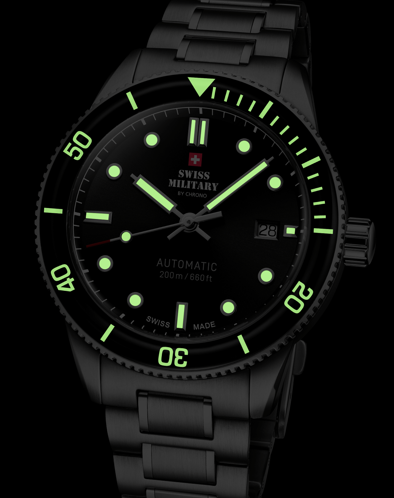 Relógio de Mergulho Automático Swiss Military  SMA34106.03 – Bicolor
