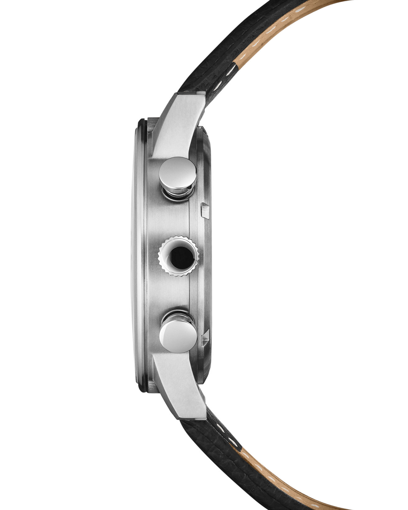 Relógio Swiss Military – SM34114.08 - Cronógrafo Minimalista Couro Preto