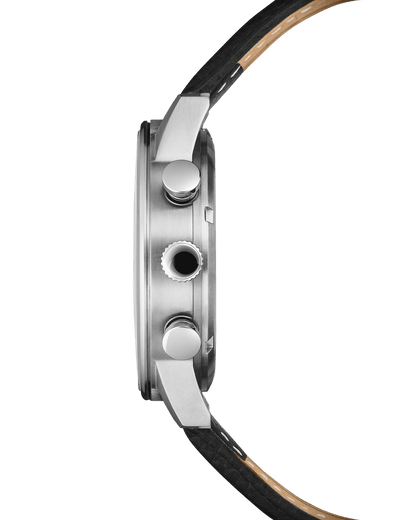 Relógio Swiss Military – SM34114.08 - Cronógrafo Minimalista Couro Preto