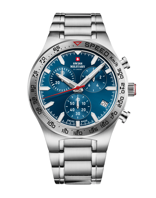 Relógio Cronógrafo Swiss Military –  SM34115.04 - Speed Azul