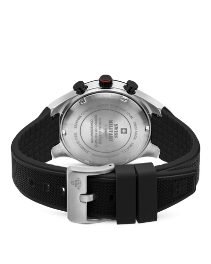 Relógio Cronógrafo Swiss Military –  SM34115.05 - Speed Borracha Preto