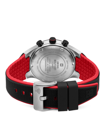Relógio Cronógrafo Swiss Military –  SM34115.05 - Speed Borracha Preto