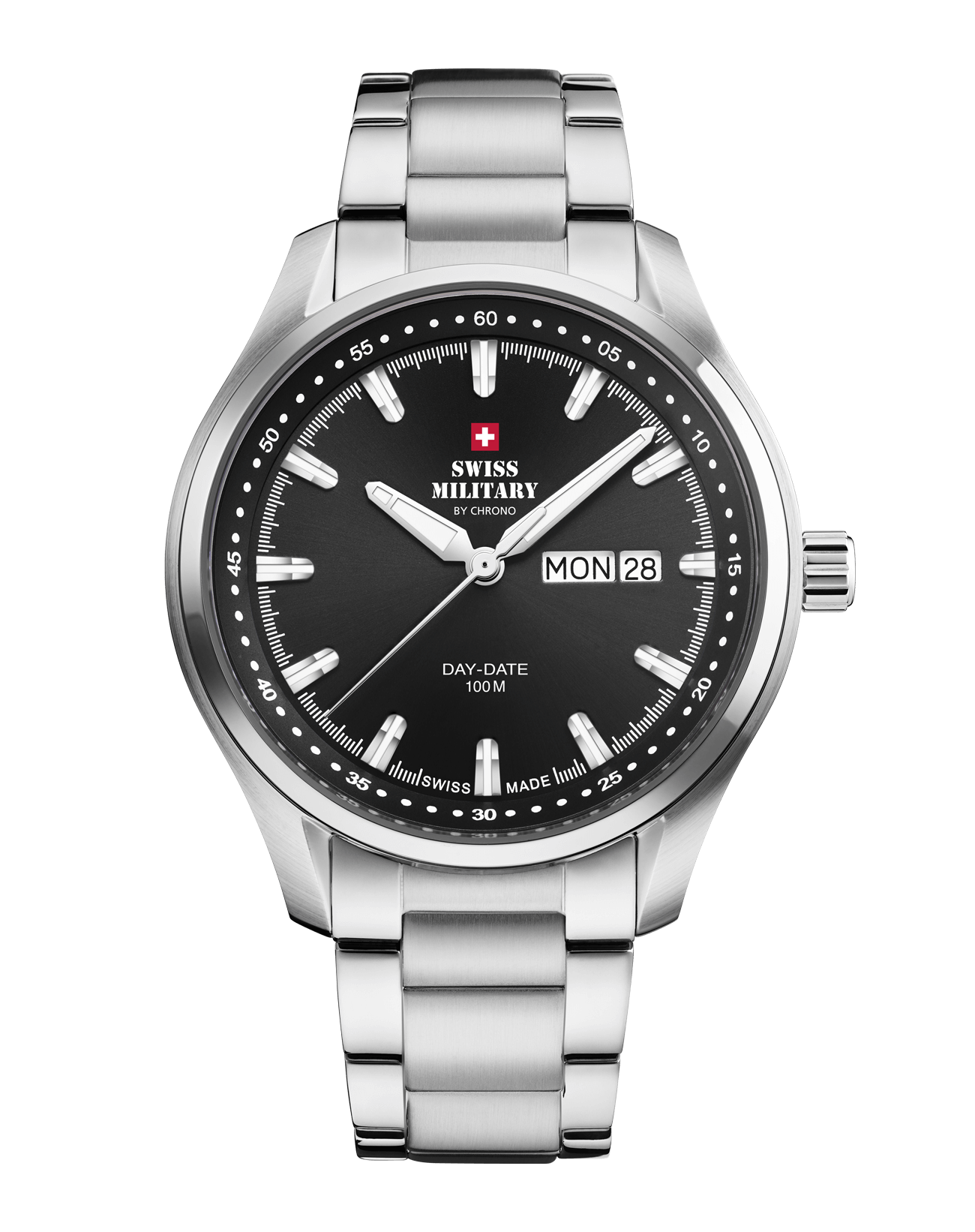 Relógio Swiss Military  SM34116.03 Classio Masculino –  Aço