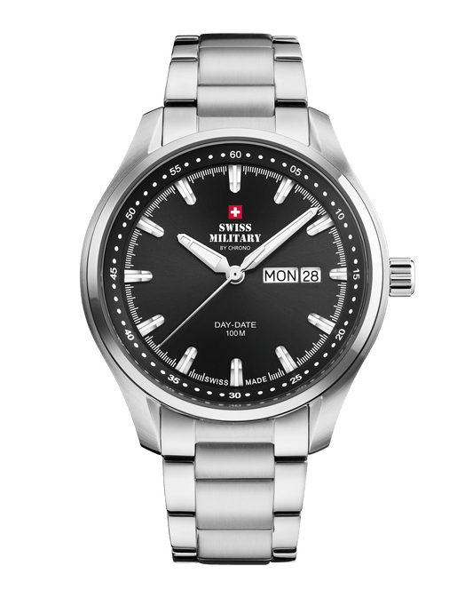 Relógio Swiss Military  SM34116.03 Clássico Masculino –  Aço