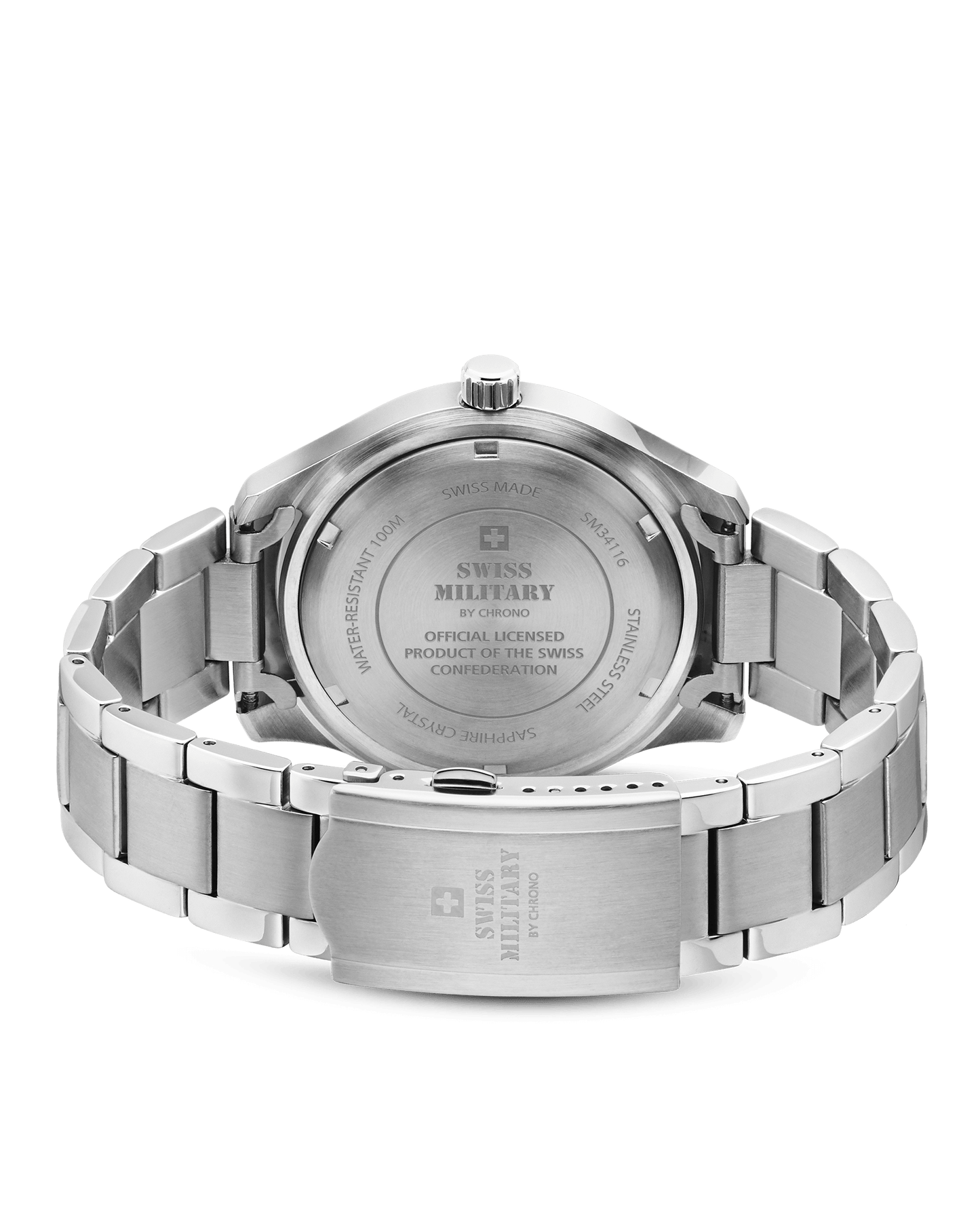 Relógio Swiss Military  SM34116.03 Classio Masculino –  Aço