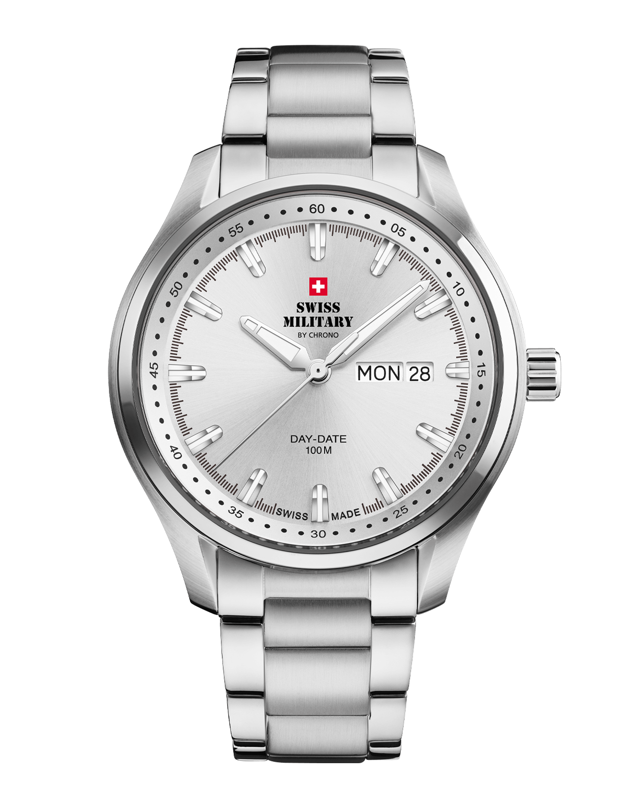 Relógio Swiss Military  SM34116.03 Classio Masculino –  Aço