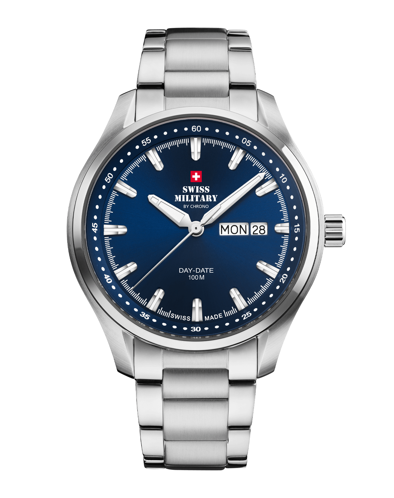 Relógio Swiss Military  SM34116.03 Classio Masculino –  Aço