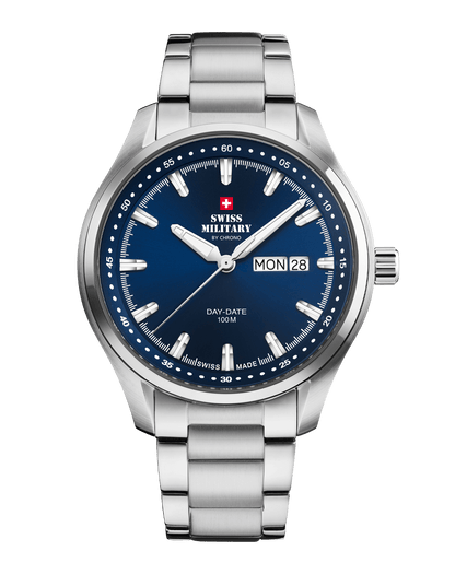 Relógio Swiss Military  SM34116.03 Classio Masculino –  Aço