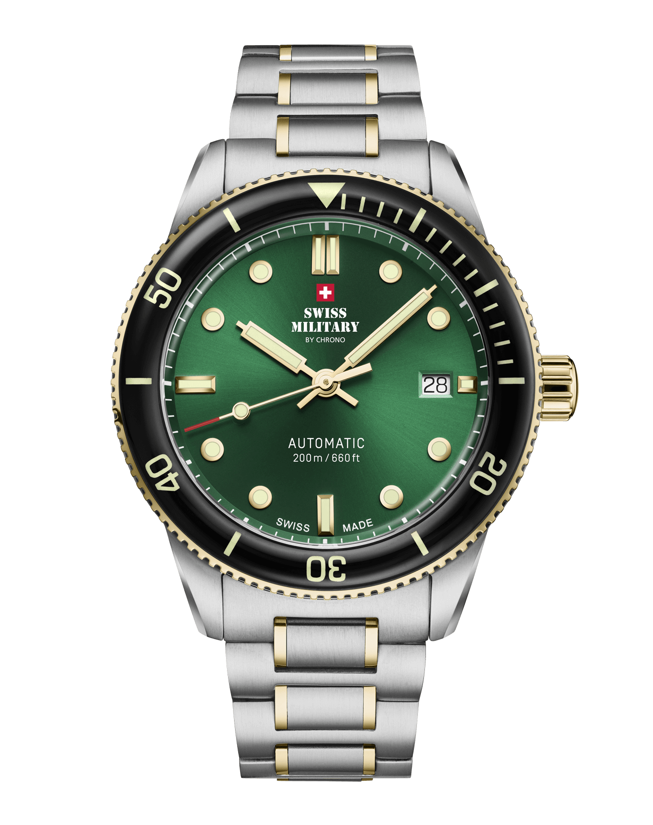 Relógio de Mergulho Automático Swiss Military  SMA34106.03 – Bicolor
