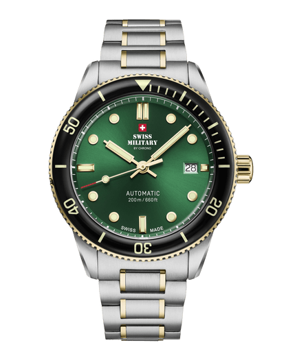 Relógio de Mergulho Automático Swiss Military  SMA34106.03 – Bicolor