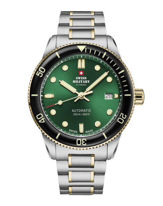 Relógio de Mergulho Automático Swiss Military  SMA34106.03 – Bicolor