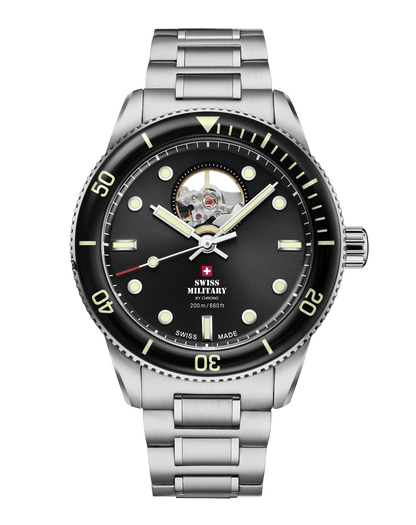 Relógio de Mergulho Automático Swiss Military  SMA34106.11 – Aço