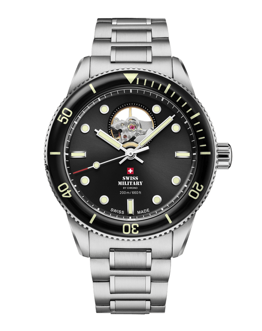 Relógio de Mergulho Automático Swiss Military  SMA34106.11 – Aço