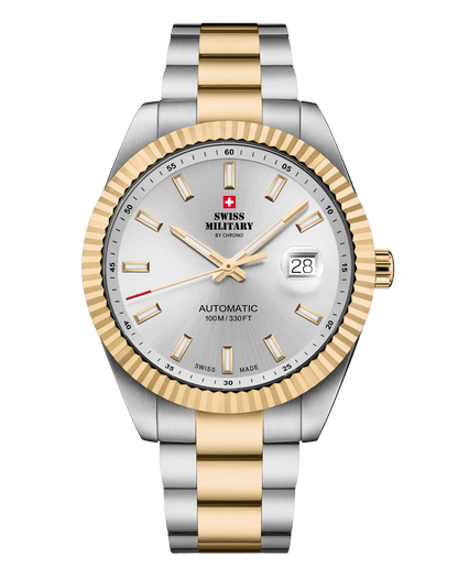 Relógio Clássico Automático Swiss Military  SMA34110.05 – Bicolor