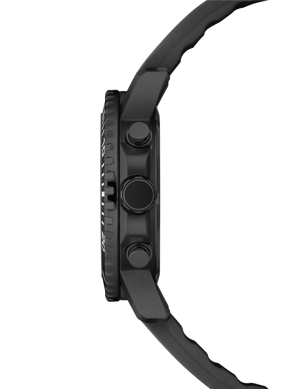 Relógio Cronógrafo Solar Automático Swiss Military SMS34113.05 –  Preto, Pulseira em Borracha